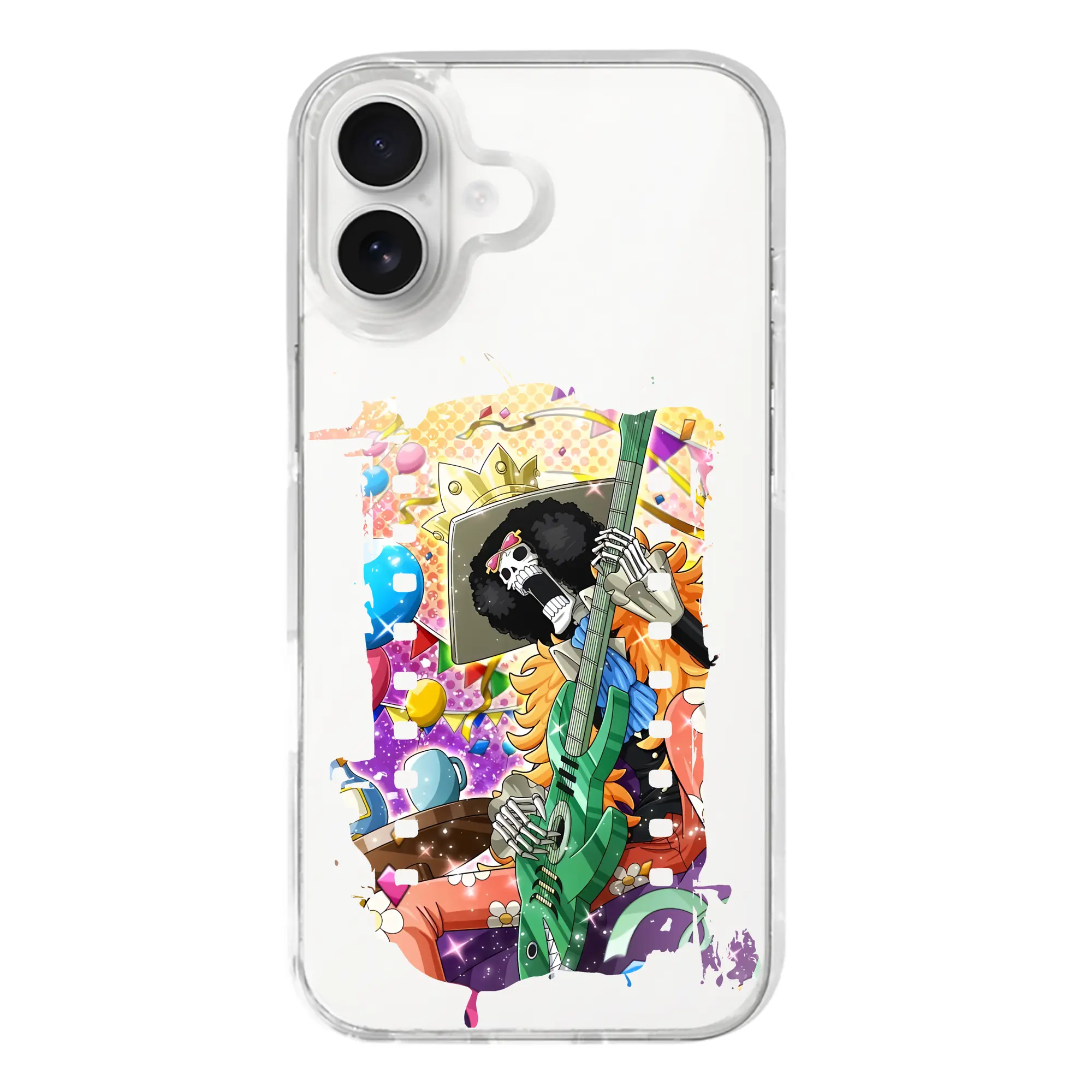 ワンピース グッズ ブルック - iPhone 17シリーズ 透明スマホケース – 薄型・耐衝撃・精密フィット保護カバー